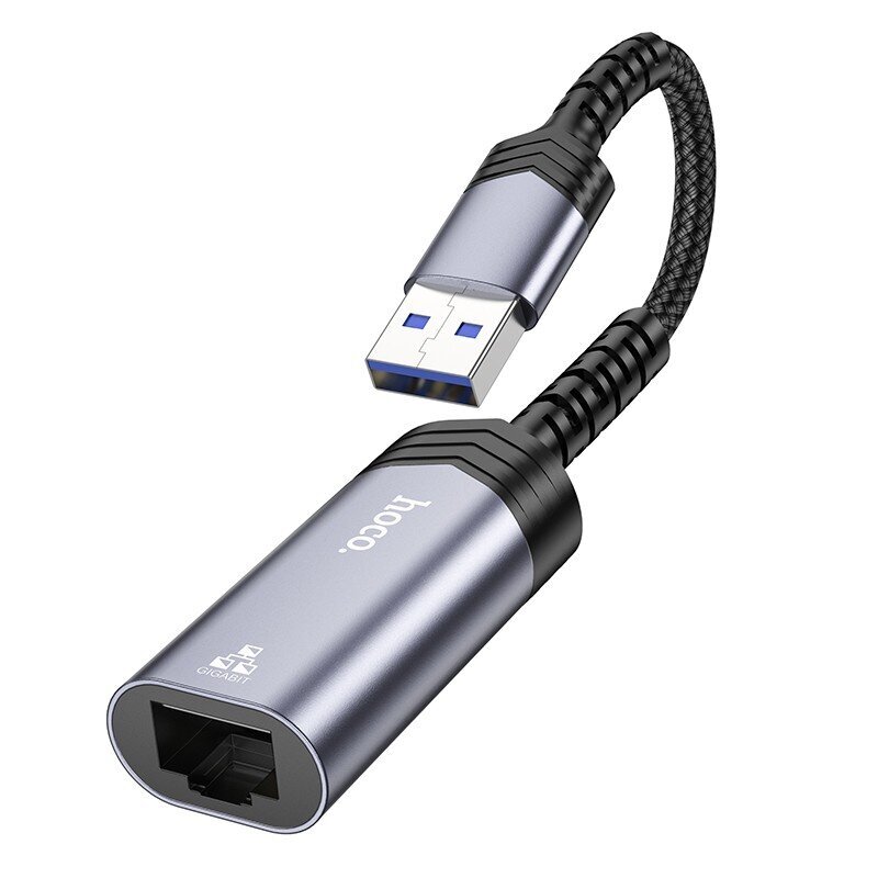 Parveidotājs Hoco UA26 USB-A to RJ45 (1000 Mbps) peleks cena un informācija | Adapteri un USB centrmezgli | 220.lv