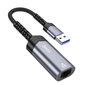 Parveidotājs Hoco UA26 USB-A to RJ45 (1000 Mbps) peleks cena un informācija | Adapteri un USB centrmezgli | 220.lv