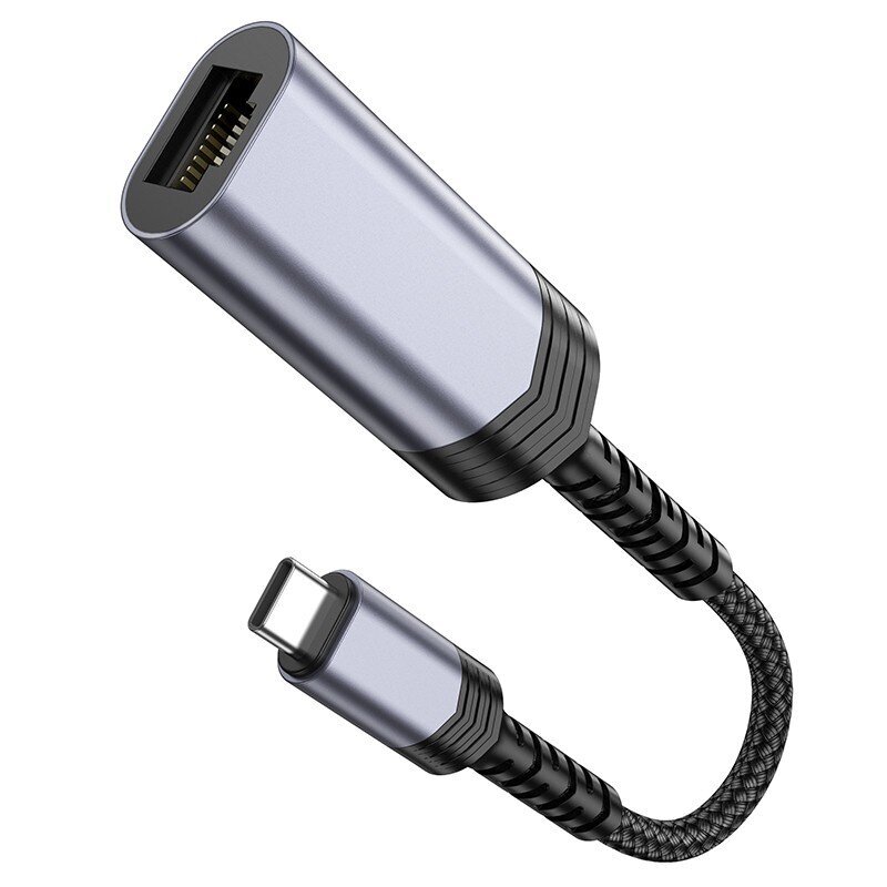 Parveidotājs Hoco UA26 USB-C to RJ45 (1000 Mbps) peleks cena un informācija | Adapteri un USB centrmezgli | 220.lv