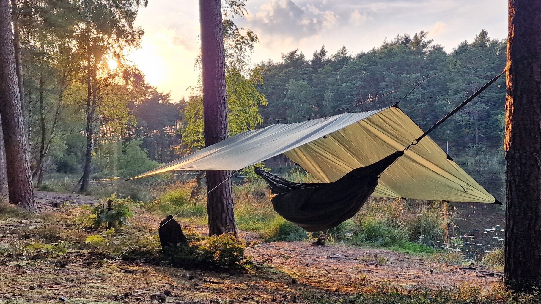 Nojume Bushmen Easy, 3x3 m, zaļa cena un informācija | Teltis | 220.lv