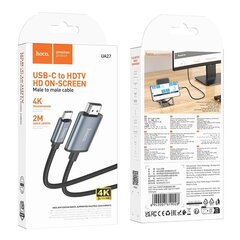 Адаптер Hoco UA27 USB-C to HDMI, серый цена и информация | Адаптеры и USB разветвители | 220.lv