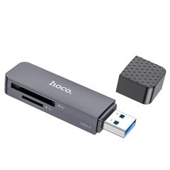 Atmiņas karšu lasītājs Hoco HB45 2-in-1 USB3.0 pelēks цена и информация | Адаптеры и USB разветвители | 220.lv