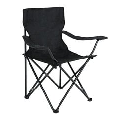 Saliekamais pārgājienu krēsls Anter, melns cena un informācija | Tūrisma mēbeles | 220.lv