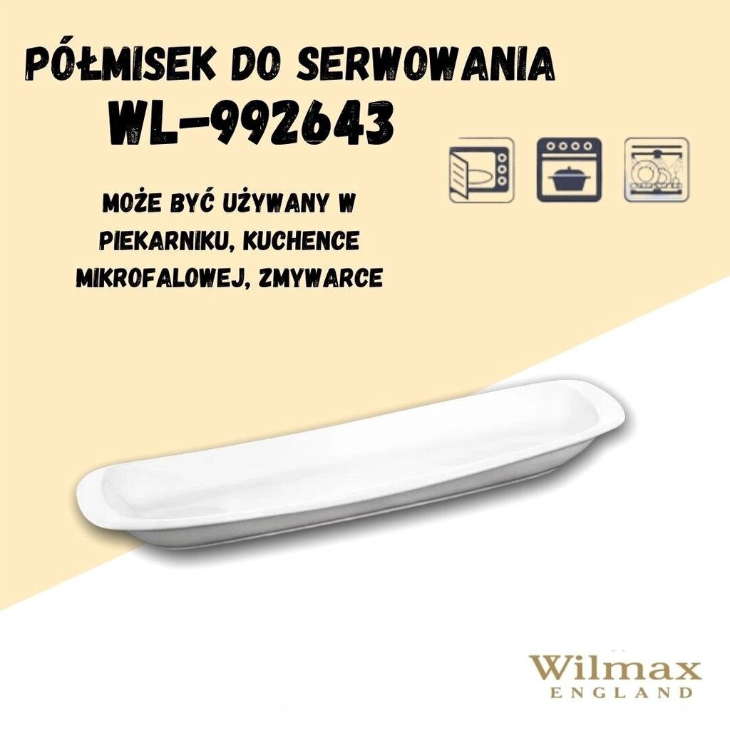 WILMAX 28 cm šķīvis - komplekts no 2 gab. cena un informācija | Trauki, šķīvji, pusdienu servīzes | 220.lv