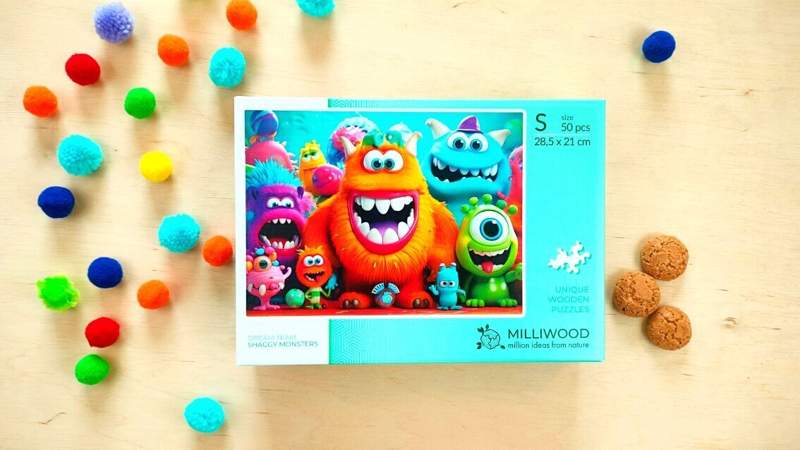 Puzle Milliwood Shaggy Monsters, 50 d. cena un informācija | Puzles, 3D puzles | 220.lv