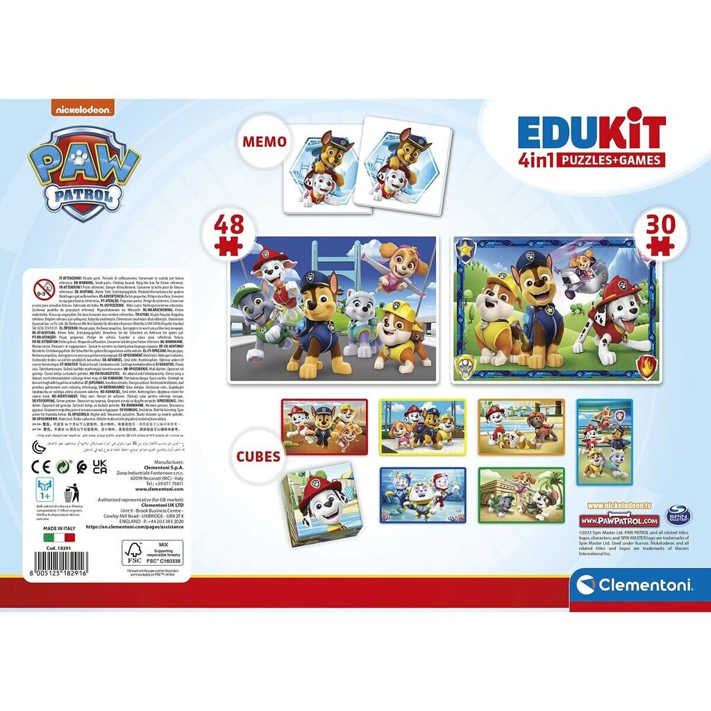 Puzļu komplekts Clementoni The Paw Patrol cena un informācija | Puzles, 3D puzles | 220.lv