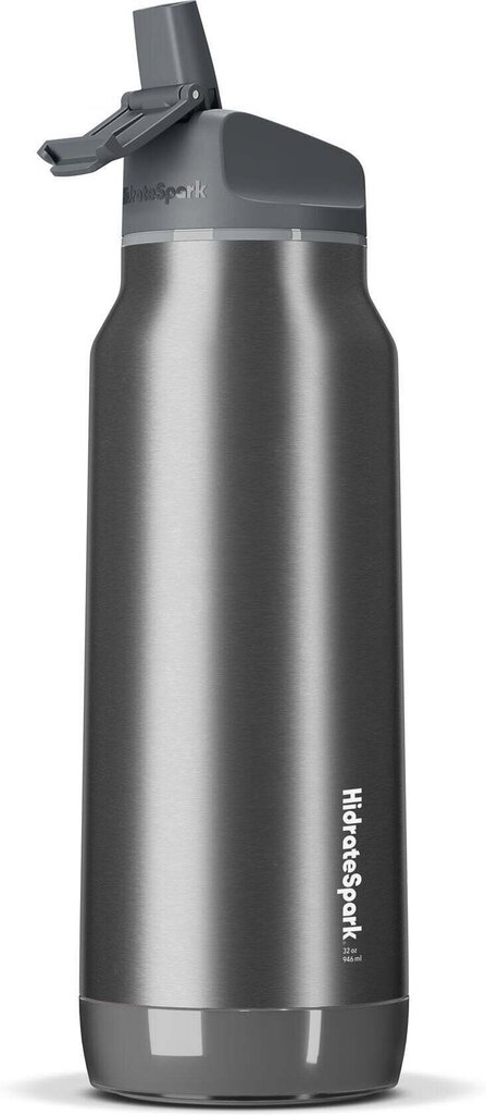 Pudele HidrateSpark Pro, 950 ml, pelēka cena un informācija | Ūdens pudeles | 220.lv