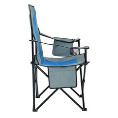 Saliekamais pārgājienu krēsls Fotyn, zils/pelēks cena un informācija | Tūrisma mēbeles | 220.lv