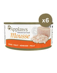 Applaws Cat Mousse для взрослых кошек с курицей, 6х70 гр цена и информация | Консервы для котов | 220.lv
