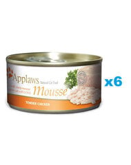 Applaws Cat Mousse для взрослых кошек с курицей, 6х70 гр цена и информация | Консервы для котов | 220.lv