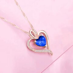 Ожерелье "Хрустальное голубое сердце SIN40 558 цена и информация | Украшения на шею | 220.lv