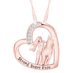 Ожерелье Женщина с лошадью SIN40 720 цена и информация | Украшения на шею | 220.lv