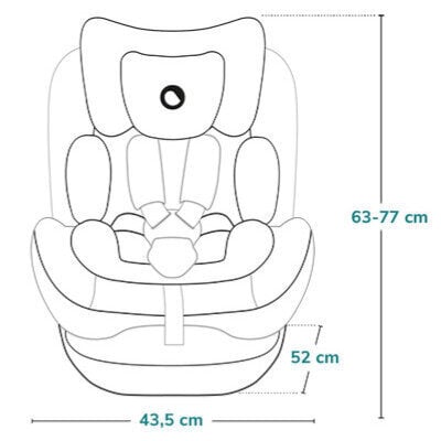 Autokrēsliņš Lionelo Bastiaan One I-size, 40-150 cm, green olive cena un informācija | Autokrēsliņi | 220.lv