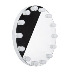 Зеркало для макияжа со светодиодной подсветкой Beuty Line Hollywood 70 см, белое цена и информация | Зеркала | 220.lv