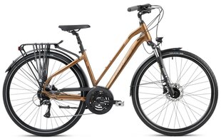 Городской велосипед Romet Gazela 6 28", коричневый цена и информация | Велосипеды | 220.lv