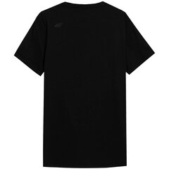 T-krekls vīriešiem 4F 4FSS23TTSHM536 20S, melns cena un informācija | Vīriešu T-krekli | 220.lv