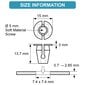 Stiprinājuma klipši riteņu korpusa ieliktnim, N90833801, 10 gab. cena un informācija | Rokas instrumenti | 220.lv