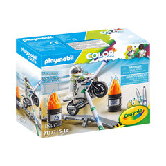 Rotaļu komplekts Playmobil Color Motocikls 18 gab cena un informācija | Rotaļlietas zēniem | 220.lv