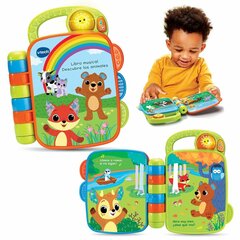 Muzikāla mazuļu grāmata Vtech Animals 18,8 x 5,5 x 21,6 cm cena un informācija | Rotaļlietas zīdaiņiem | 220.lv