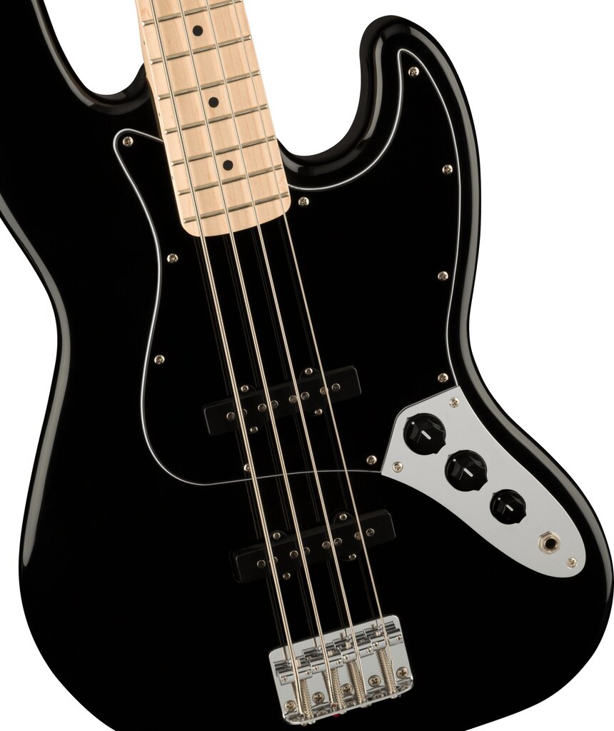 Basģitāra Fender Squier Affinity series Jazz Bass MN BPG BLK cena un informācija | Ģitāras | 220.lv