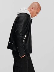 Кожаная куртка KARL LAGERFELD JEANS Faux-Leather Black 240D1501 563760228 цена и информация | Мужские куртки | 220.lv