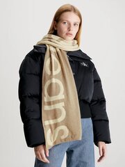 Šalle Calvin Klein Logo Scarf Plaza Taupe 545010414 цена и информация | Женские шарфы, платки | 220.lv