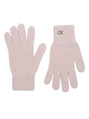 Cimdi sievietēm Calvin Klein Re-Lock Knit Gloves Pale Mauve 545010422 cena un informācija | Sieviešu cimdi | 220.lv