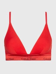 Calvin Klein krūšturis sievietēm Unlined Triangle Rouge 545667543, sarkans cena un informācija | Krūšturi | 220.lv