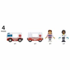 Набор автомобилей Brio Rescue Ambulance Car Kit, разные цвета, 4 д. цена и информация | Конструктор автомобилей игрушки для мальчиков | 220.lv