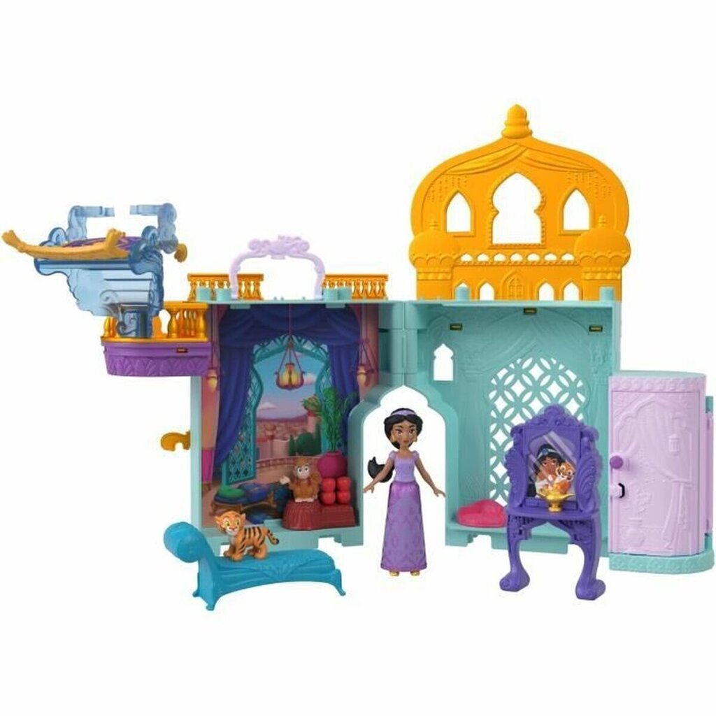 Lelle ar pili Disney Princess Jasmines Stacking Castle cena un informācija | Rotaļlietas meitenēm | 220.lv