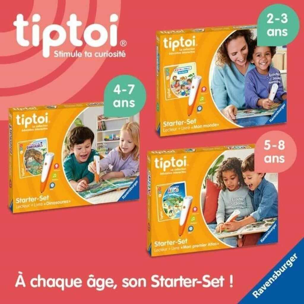 Izglītojoša spēle tiptoi® Starter Dino Ravensburger, 4005556001750, FR cena un informācija | Attīstošās rotaļlietas | 220.lv