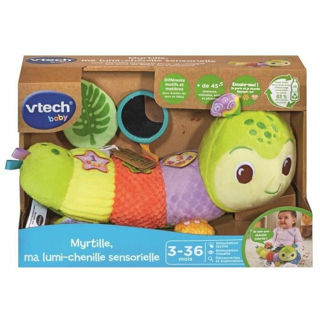 Izglītojoša rotaļlieta Vtech Baby Myrtille, ma lumi-chenille sensorielle (FR) цена и информация | Rotaļlietas zīdaiņiem | 220.lv