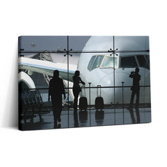Glezna Pasažieri gaida lidmašīnu cena un informācija | Gleznas | 220.lv