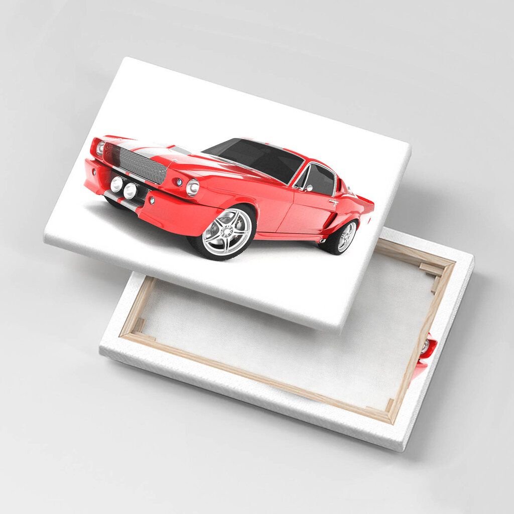 Glezna Sporta sarkana automašīna cena un informācija | Gleznas | 220.lv