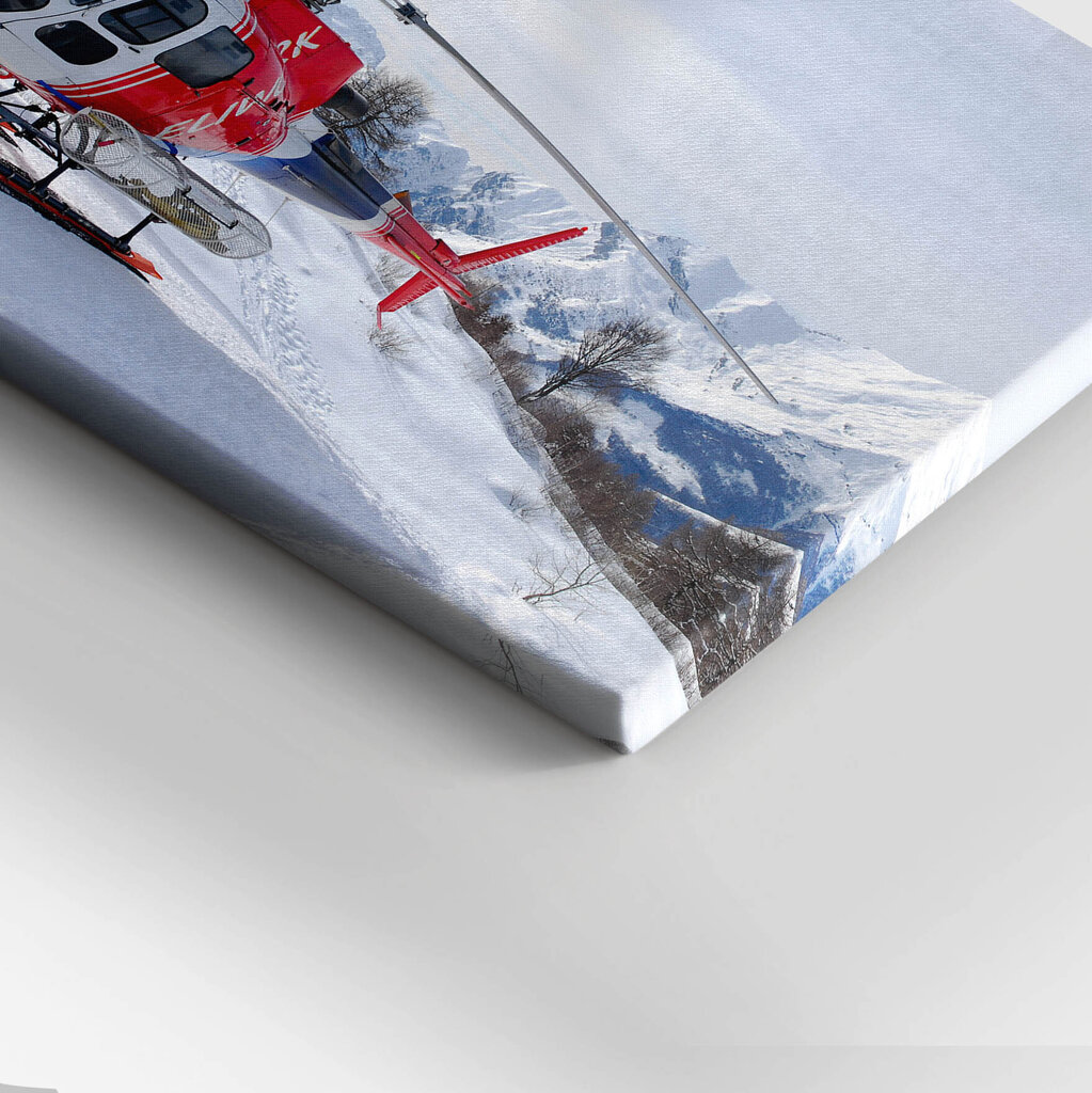 Glezna Helikopters uz sniega kupenas cena un informācija | Gleznas | 220.lv
