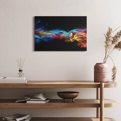 Glezna Abstraktas krāsainas gaismas līnijas cena un informācija | Gleznas | 220.lv