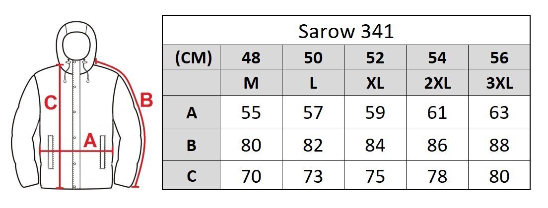 Virsjaka vīriešiem Sarow 341, pelēka цена и информация | Vīriešu virsjakas | 220.lv