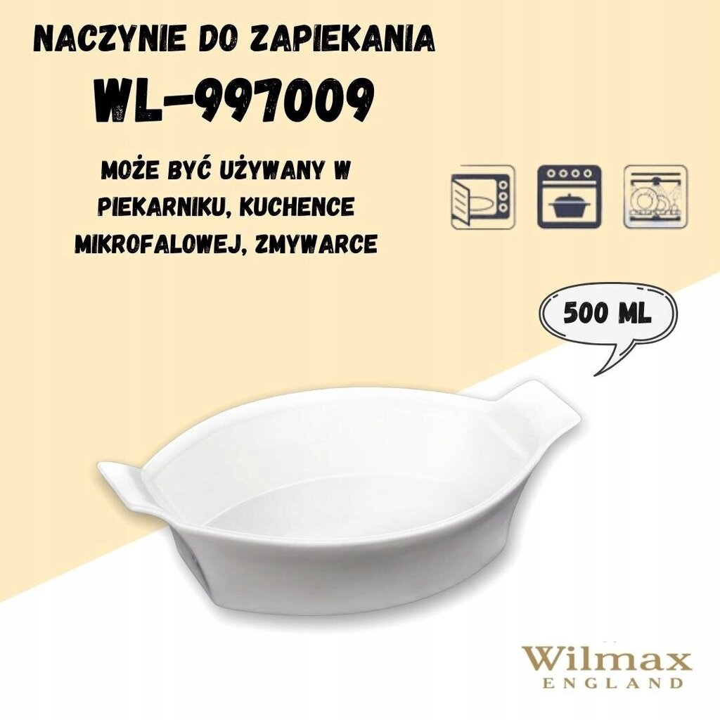 Wilmax cepamtrauks, 22 cm cena un informācija | Cepamais papīrs, trauki, formas | 220.lv