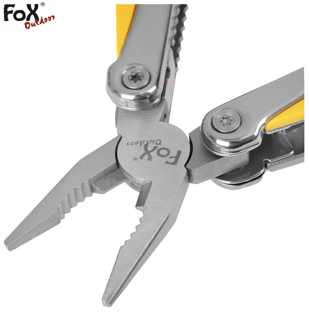 Daudzfunkcionāls instruments Multitool Fox Outdoor, pelēks цена и информация | Tūrisma naži, daudzfunkcionālie instrumenti | 220.lv