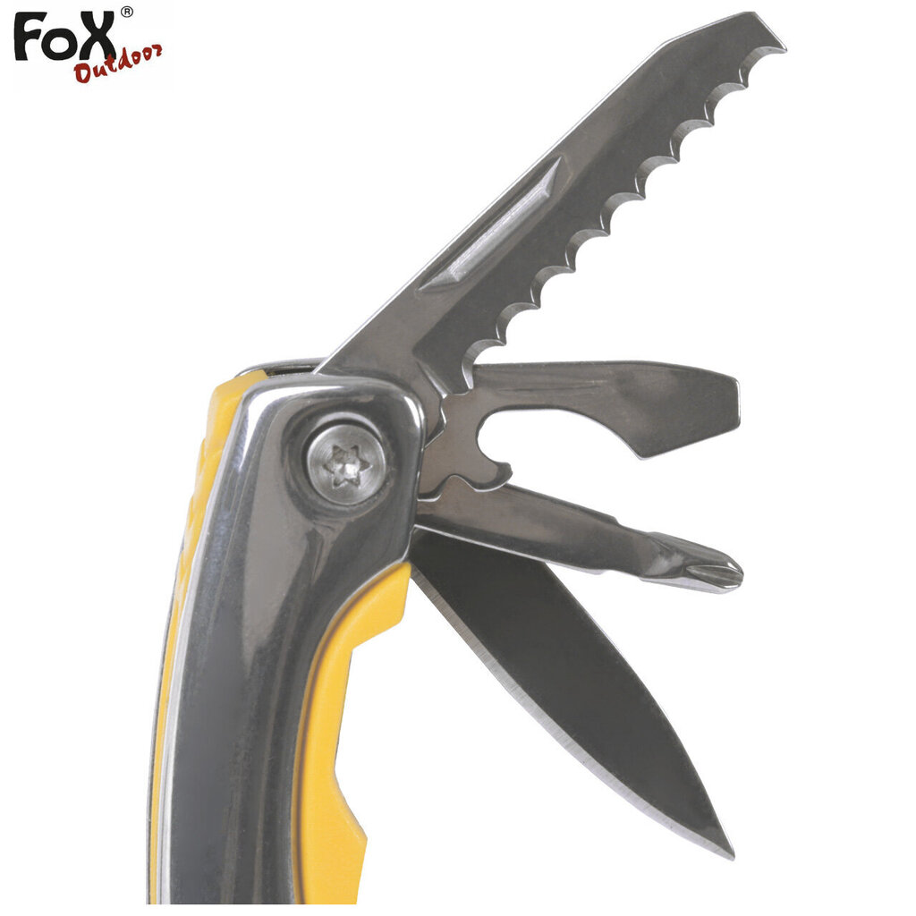 Daudzfunkcionāls instruments Multitool Fox Outdoor, pelēks цена и информация | Tūrisma naži, daudzfunkcionālie instrumenti | 220.lv