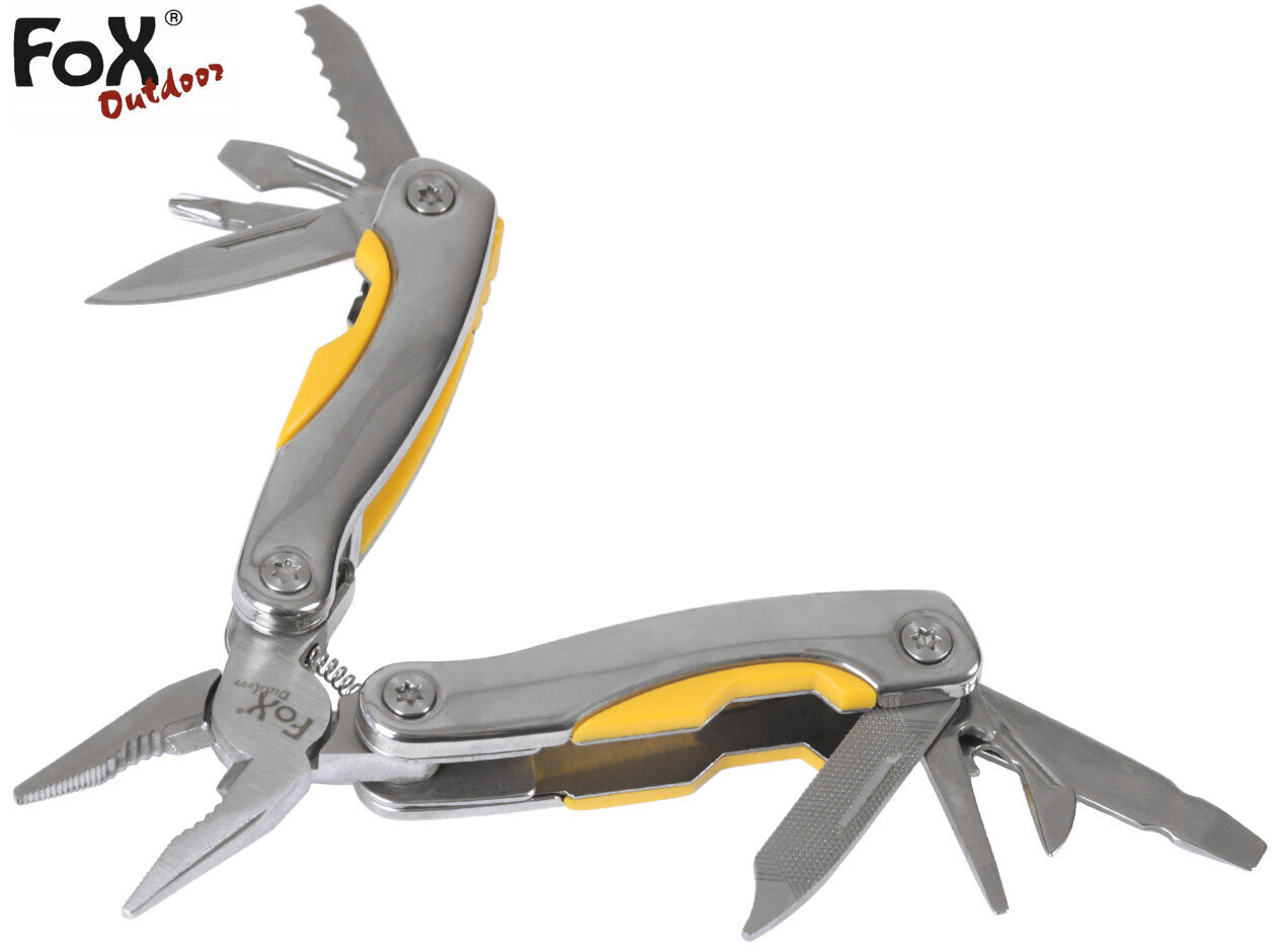 Daudzfunkcionāls instruments Multitool Fox Outdoor, pelēks цена и информация | Tūrisma naži, daudzfunkcionālie instrumenti | 220.lv