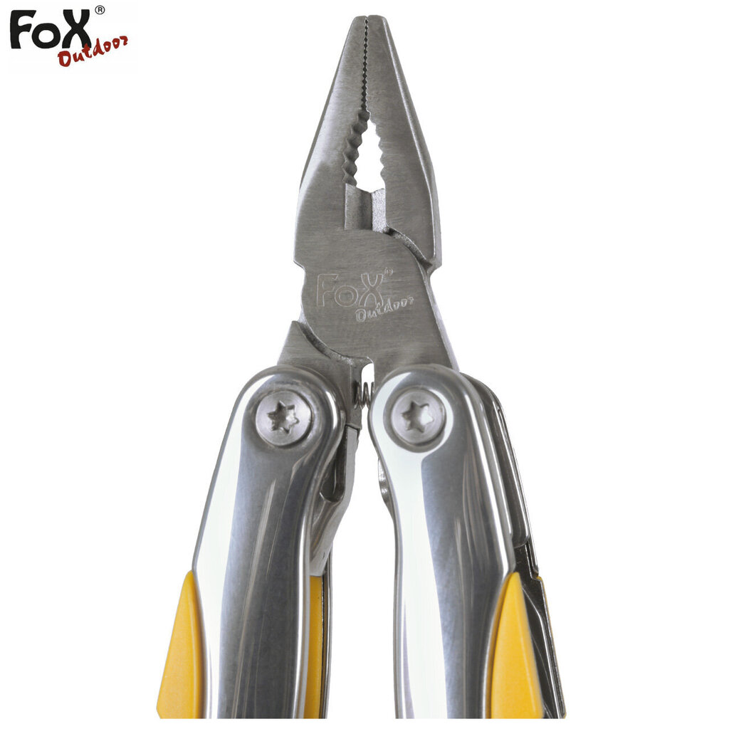 Daudzfunkcionāls instruments Multitool Fox Outdoor, pelēks цена и информация | Tūrisma naži, daudzfunkcionālie instrumenti | 220.lv