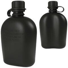 Tūristu ūdens pudele Dominator Urban Combat, melna, 1000 ml cena un informācija | Ūdens pudeles | 220.lv