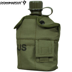 Tūristu ūdens pudele Dominator Urban Combat, zaļa, 1000 ml цена и информация | Бутылки для воды | 220.lv