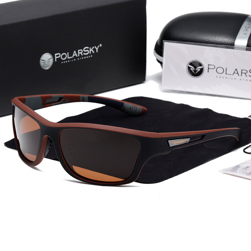 Sporta Saulesbrilles PolarSky PS-2336, oranžas cena un informācija | Sporta brilles | 220.lv