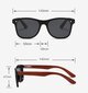 Polarizētas brilles Uv400 koka PolarSky cena un informācija | Saulesbrilles  vīriešiem | 220.lv