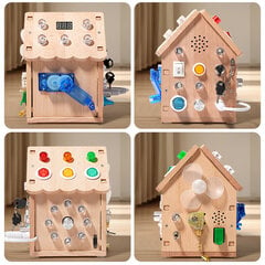 Обучающий детский деревянный домик Harmony Hill's AFF83 цена и информация | Развивающие игрушки | 220.lv
