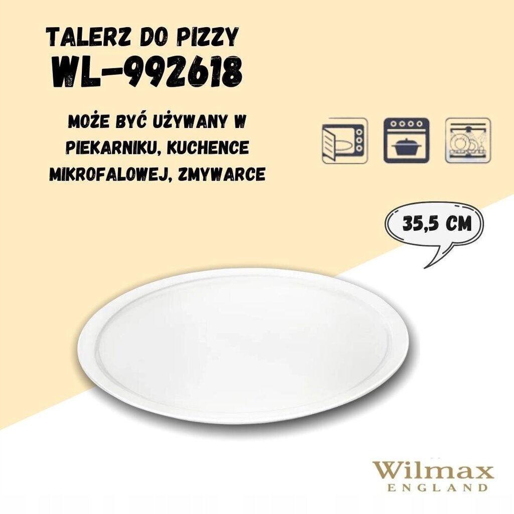 Wilmax picas plate, 35,5 cm цена и информация | Trauki, šķīvji, pusdienu servīzes | 220.lv