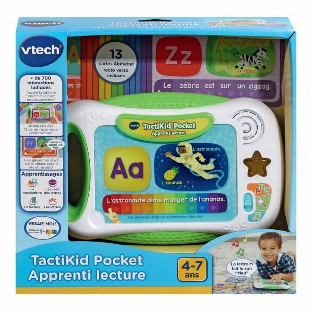 Interaktīvs planšetdators bērniem Vtech Tactikid Pocket Apprenti Lecture (FR) cena un informācija | Rotaļlietas zēniem | 220.lv