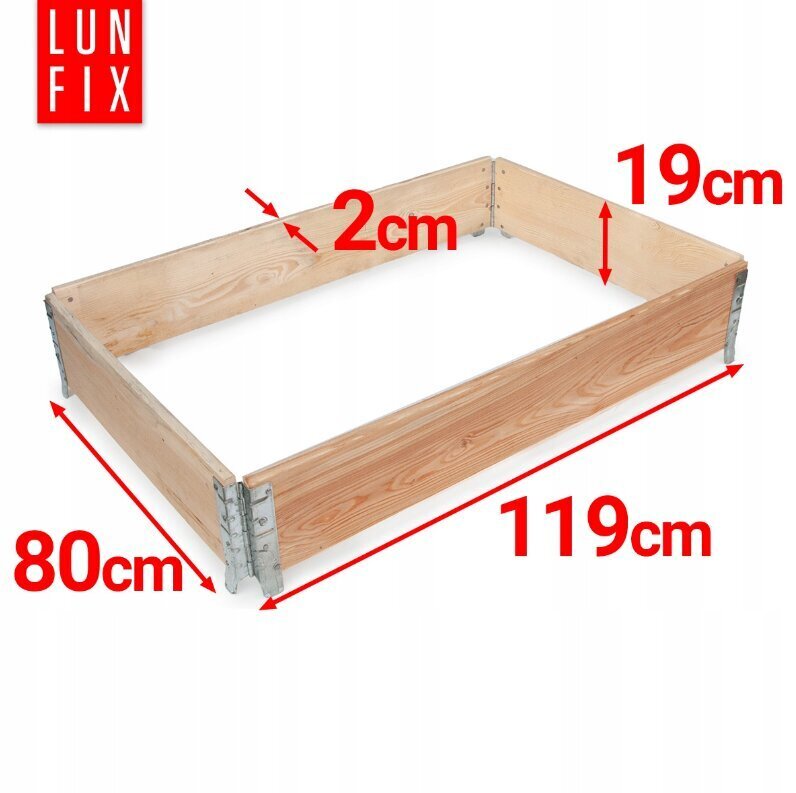 Puķu dobe Lun Fix, 119x80x20 cm cena un informācija | Balkona kastes | 220.lv